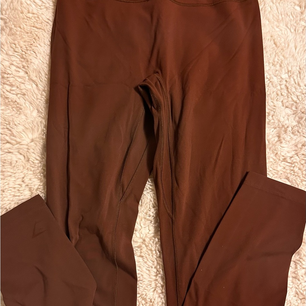 Gymshark Chocolate High-Rise Leggings - Picture 4 of 7